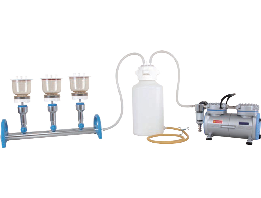 Vacuum filtration system, 3 places 3